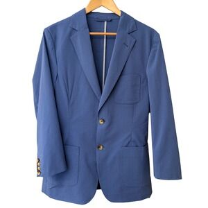 Vineyard Vines Performance Lightweight Blazer Blue Size 38R Mens Formal Event
